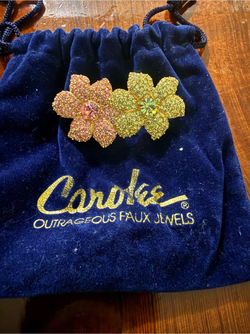 Carolee Gold Flower Cluster Brooch